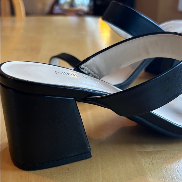 Nine West Black Block Heel Sandals - Picture 7 of 9